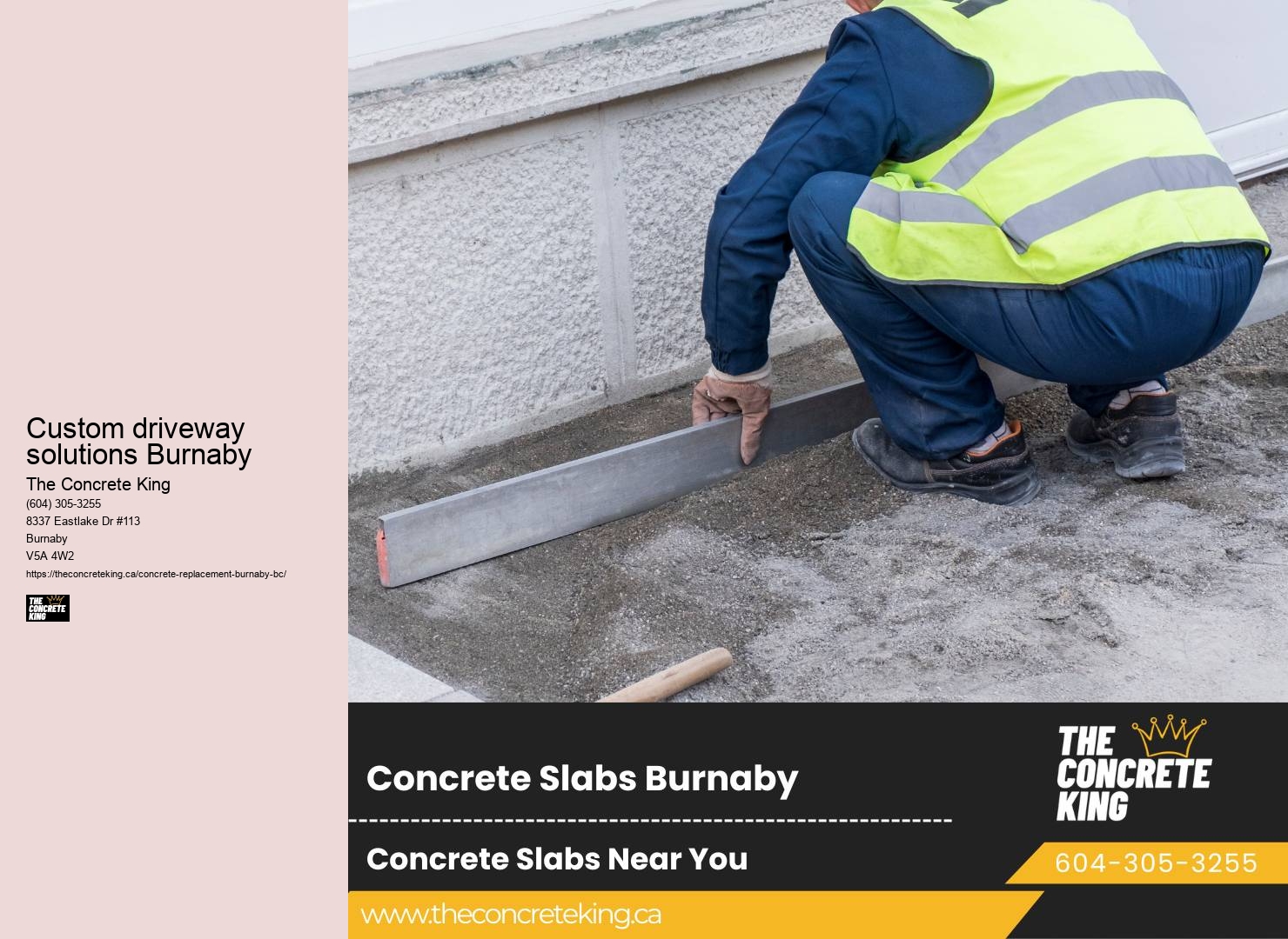 Concrete driveway experts near me Custom driveway solutions Burnaby