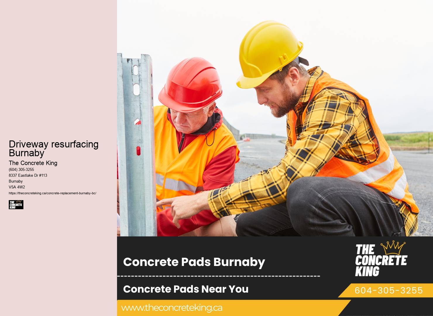 Professional driveway replacement Driveway resurfacing Burnaby