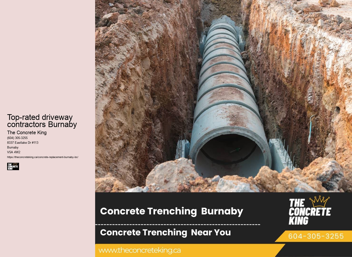 Top-rated driveway contractors Burnaby concrete driveway repair
