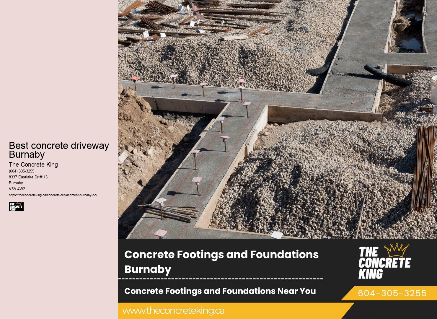 Driveway Replacement Service Best concrete driveway Burnaby BC