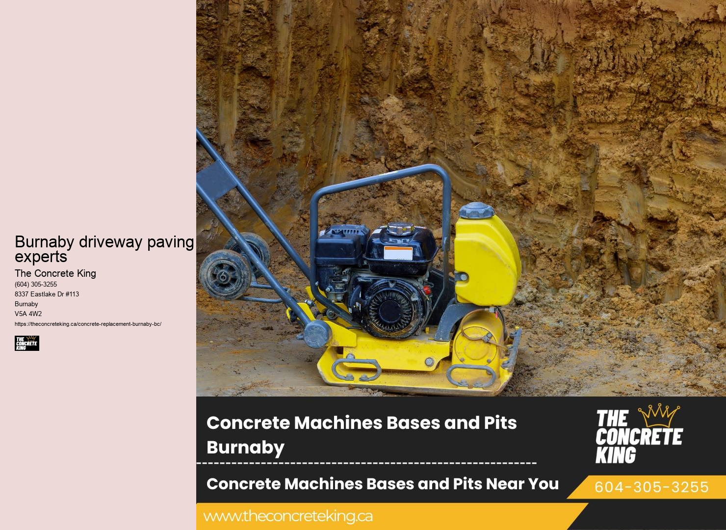 Top Concrete Driveway Builders Burnaby driveway paving experts