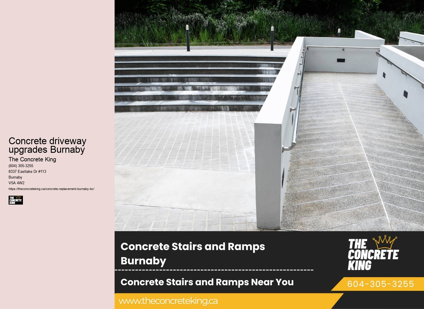 Concrete driveway upgrades Burnaby Driveway Concrete Replacement